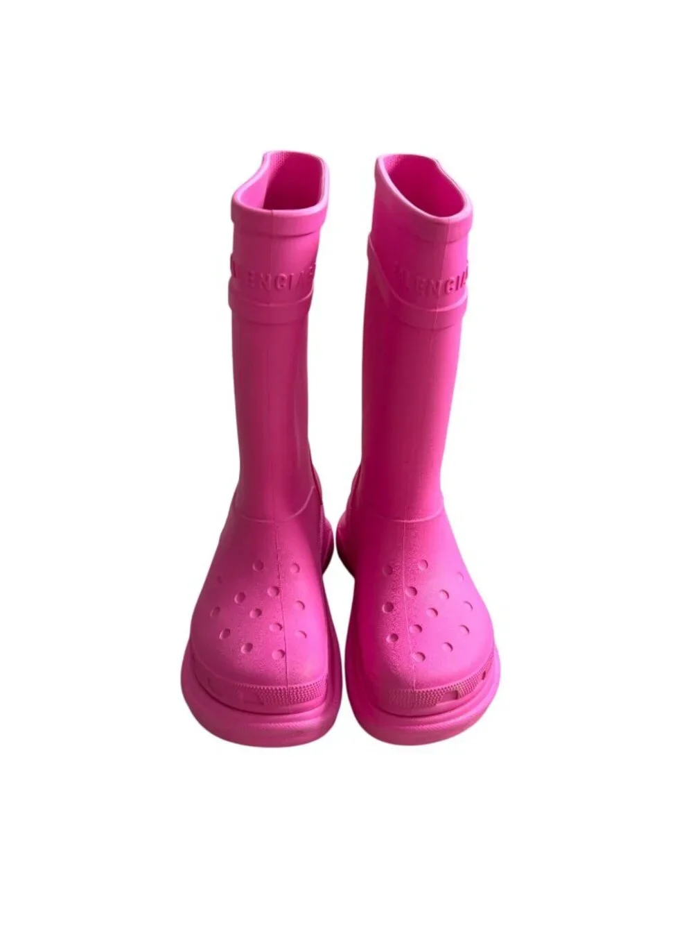 BALENCIAGA x Crocs Pink Platform Boots Size 36 / US 6